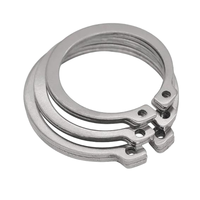 DIN 71.5mm Zinc Plated Carbon Steel External Circlips Black Oxide 65Mn Spring Steel Retaining Ring 45-50HRC 2.3mm Thickness Ring