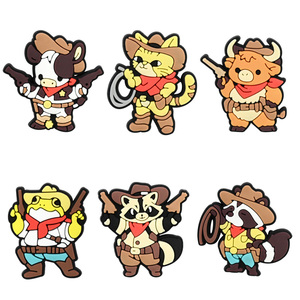 Fibbie per Scarpe Versatili e Creative a Forma di Cane Palloncino, Cane Cowboy, Cagnolino, con Frasi, Accessori Decorativi in Gomma per Scarpe - Product Image 3