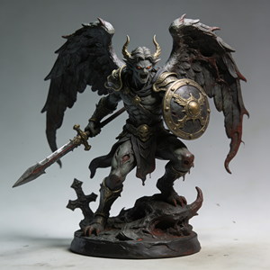 Statuetta in Bronzo di Satiro Greco Demone Diavolo con Corna - Product Image 1