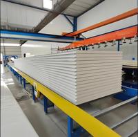 Panel Sandwich EPS Terisolasi Tahan Lama, Ringan, dengan Isian Rock Wool/Glass Wool/PIR/PUR untuk Dinding di Area Angin Kencang di Pantai