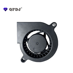 QFDJ DC5020 Centrifugal Fan 5 In 12-24V DC Motor Plastic Blade Duct Fan For Cooling And <b>Humidifier</b> - Product Image 1