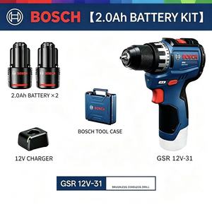 Compatible avec la perceuse pistolet sans fil GSR12V-31 - Batterie lithium-ion 2.0/3.0Ah, multi-vitesses, réversible, originale - Product Image 1