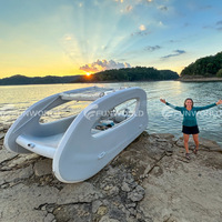 Nouveau design de rafting en eau vive Point de chute Pvc Bateau flottant électrique gonflable Maison Bateau