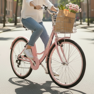 Bicicletas para <span class=keywords><strong>Mujer</strong></span> al Por Mayor <span class=keywords><strong>de</strong></span> Fábrica, Económicas, <span class=keywords><strong>de</strong></span> Una Velocidad o 7 Velocidades, Bicicleta Urbana para Dama, 24/26 Pulgadas, para Adultos - Product Image 2