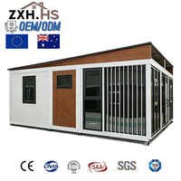 Structure résistante au froid, installation sur site facile, conteneur pliable portable, mini-maison
