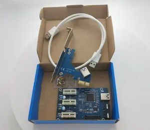 Usine en gros PCIe X1 à 3 <span class=keywords><strong>PCI</strong></span>-E 1X Slot Hub adaptateur carte d'extension pour carte vidéo graphique AMD en Stock - Product Image 6