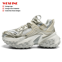Chaussures de basket-ball montantes en mesh Weshine pour hommes, femmes et garçons - Semelle extérieure sportive en PU TPU pour les sports d'été