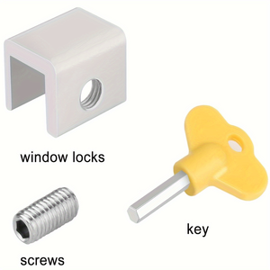 Butoirs de fenêtre à installation facile Serrures coulissantes verticales horizontales sécurisées pour la sécurité des bébés dans la salle de bain - Product Image 4