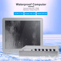 Panel Táctil Industrial Personalizado con Protección Anti-UV y Anti-Reflejos, Pantalla Táctil LCD Integrada de 9~36V, Resistente al Agua IP69K