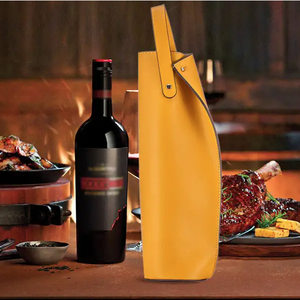 Túi Đựng Chai Rượu Đơn Logo Tùy Chỉnh Túi Đựng Rượu Bằng Da Có Tay Túi Đựng Rượu Xách Tay Làm Quà Tặng Dã Ngoại - Product Image 6