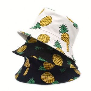 Wholesale New Unisex Bucket Hat Fruits Printed Spring Summer Outdoor Casual Fashion <b>Sun</b> <b>Shade</b> for Travel Cycling Fishing - Product Image 1