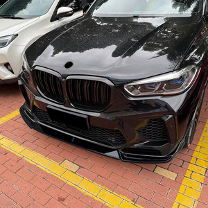 ลิ้นกันชนหน้า Amp-Z ลายคาร์บอนไฟเบอร์ ผิวด้าน สำหรับ BMW X5M F95 ปี 2020-2023 - Product Image 3