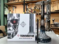 Ensemble de chicha carrée en acier inoxydable de qualité supérieure, durable et givrée, avec un seul tuyau souple, coffret cadeau - Chicha Narguilé Arabe Russe pour l'exportation