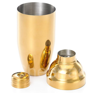 Mezclador de Martini de acero inoxidable, colador incorporado, coctelera de oro rosa, herramienta de barra de 750ml, mezclador de bebidas - Product Image 3