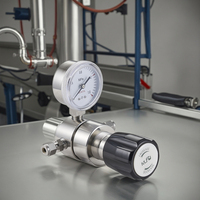 Vanne régulatrice de pression de laboratoire haute pureté SS316L pour acétylène, propane, argon, pression d'entrée maximale 3000 PSI, KLF 1
