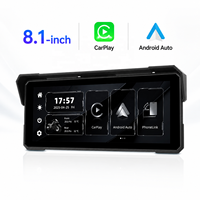 Écran de moto Carplay 8,1 pouces 1600x600, Carplay sans fil pour motos, système de navigation moto IP67 étanche, TPMS