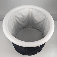 Baignoire à glace pliable portable durable personnalisable avec couvercle, thérapie par le froid, installation rapide et nettoyage facile pour adultes