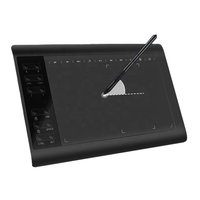Tablette graphique professionnelle Kstar 1060 V1 USB 10x6 pouces, grande surface active, stylet numérique pour Android, Windows, Mac