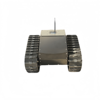 Châssis de robot électrique sur chenilles télécommandé pour détecteur de gaz et capteur environnemental, plateforme mini-robotisée UGV