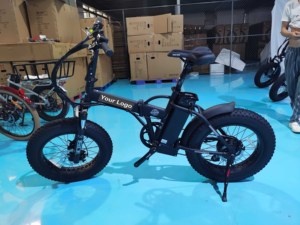 Vélo électrique pliable 2024 à pneus larges 20 x 4.0, qualité économique, directement de l'usine, pour la vente en gros, mini vélo électrique pliable à pneus larges - Product Image 6
