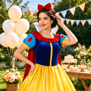 <span class=keywords><strong>Costume</strong></span> di Halloween <span class=keywords><strong>Biancaneve</strong></span> e i Sette Nani Disney in Poliestere per Adulti, Abito per Spettacoli e Cosplay - Product Image 6