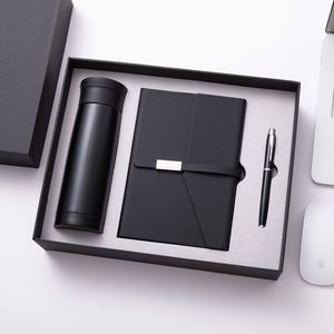 Carnet A5 personnalisable avec logo, pages épaisses, mug isotherme, bloc-notes, ensemble cadeau d'affaires pour entreprises ou souvenirs - Product Image 1