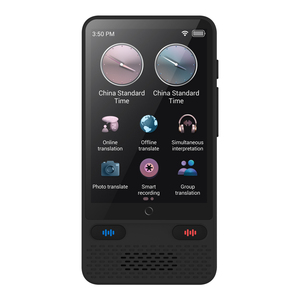 Dispositif de traduction vocale S85, traducteur portable <span class=keywords><strong>avec</strong></span> 138 langues, écran 3,5 pouces, traducteur vocal intelligent - Product Image 1