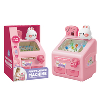 Jeu de flipper de table pour enfants, jouet avec design de figurines de dessins animés, compteur de score numérique, lumière et son interactifs, jeu familial