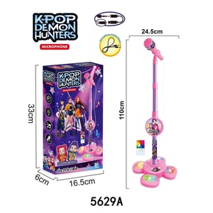 Micrófono Musical Electrónico de Juguete de Plástico para Niños con 5 Luces, Micrófono Unisex para Cantar, Reproduce Canciones, 6 Piezas para Venta al por Mayor - Product Image 3