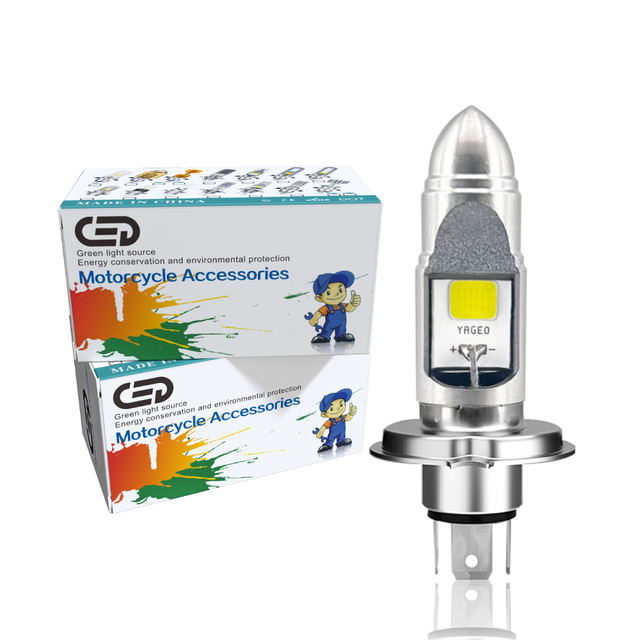 Motoled AC/DC 8V-80V H4 H6 Ba20d P15d Motorcycle LED Headlight Bulb