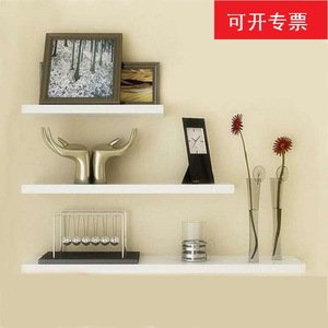 <b>Wall</b> <b>Mounted</b> <b>Shelf</b> Set 50x14x1.6cm Solid Wood Rectangle Living Room Storage <b>Shelves</b> Easy Cleaning - Product Image 4