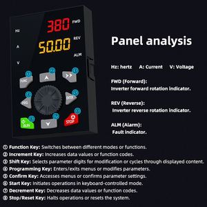 Convertidor de Frecuencia Monofásico/Trifásico de 100 HP y 220 V, VFD de 100 KVA para Compresor y Motor IP20 380 V - Product Image 5