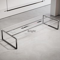 Table de conférence de bureau, table longue, style minimaliste moderne, ensemble de chaises pour salle de réunion, compacte, personnalisable, en mélamine, pour 12 personnes