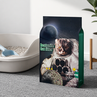 Bentonite de sodium granulaire de Chine, 10 litres, agglomérante, durable, parfum fruité, litière grise pour chat