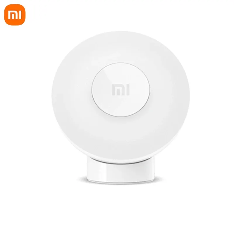 Lampu malam Xiaomi Bluetooth, keluaran baru lampu malam 2 objek magnetik lampu malam berputar 360 dapat disesuaikan Sensor tubuh inframerah Global