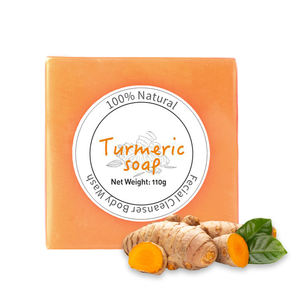 Jabón de <span class=keywords><strong>aceite</strong></span> esencial de saponina de cúrcuma, jabón de curcumina de limón, jabón hecho a mano utilizado para hidratar e hidratar la piel - Product Image 5