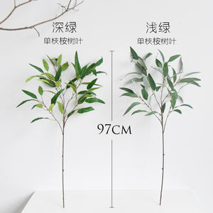 Tela <span class=keywords><strong>de</strong></span> seda <span class=keywords><strong>de</strong></span> eucalipto artificial para decoración, venta directa <span class=keywords><strong>de</strong></span> fábrica, china, oferta - Product Image 1