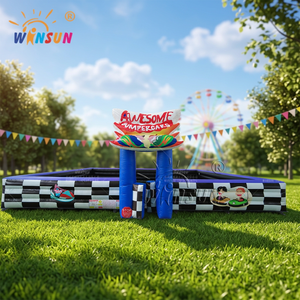 WINSUN Campo de Autos de Choque Inflables con Valla de Seguridad y Pista Inflable para Autos de Choque - Product Image 1
