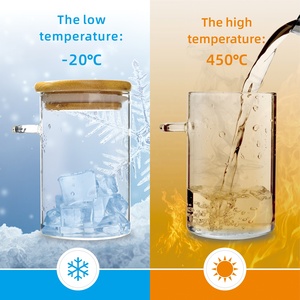 Hũ thủy tinh YOLOWE HOME 10oz có nắp tre, thiết kế hiện đại, hộp đựng thực phẩm cho nhà bếp, đựng mì ống, bánh quy, có thể tùy chỉnh, dùng cho tiệc tùng - Product Image 5