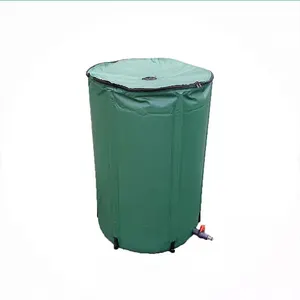 50l 100l 250l 500l 750l 1000l Garden Plastic PVC Tarpaulin Foldable Collapsible Liquid Water Tank PVC Rain Barrel