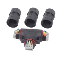 AOHUA M25 3 way IP67 водонепроницаемый 3PIN Соединительная клемма мощности т кабельный разъем для светодиодной лампы