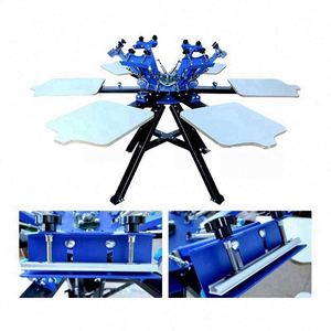 Manual High Efficiency Multi Color Custom Screen Printer Registrion T Shirt Socks Screen Printer Screen Printing Machine - Product Image 3