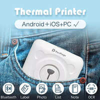 Peripage A6 Printer Foto Portabel, Printer Thermal HD 203Dpi 58Mm Murah
