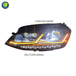 YU GUANG para <span class=keywords><strong>Volkswagen</strong></span> VW <span class=keywords><strong>Golf</strong></span> <span class=keywords><strong>7</strong></span> piezas de automóviles faro LED 2013 <span class=keywords><strong>2017</strong></span> actualización <span class=keywords><strong>Gti</strong></span> <span class=keywords><strong>Golf</strong></span> <span class=keywords><strong>7</strong></span> Mk <span class=keywords><strong>7</strong></span> estrella estilo faro LED lámpara delantera - Product Image 5