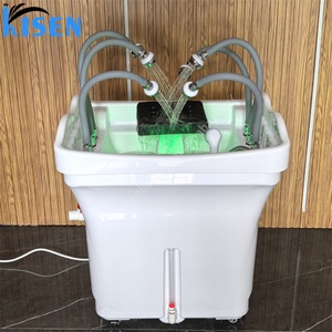 Kisen Cabine de douche portable, bac de lavage pour salon de coiffure et SPA capillaire, lit vapeur, bac à shampoing avec réservoir d'eau - Product Image 5