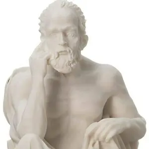 Socrates Ancient Greek Philosopher Custom Designed Hand Carved Marble stone statues