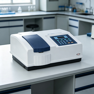 Espectrofotómetro UV/Vis Profesional de Doble Haz con Lámparas de Tungsteno y Deuterio, Rango de Longitud de Onda de 190-1100nm, Doble Voltaje - Product Image 3