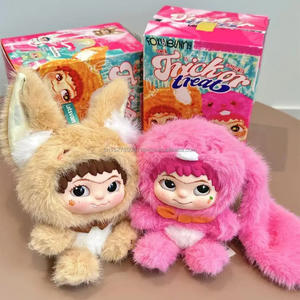 Original auténtico nuevo V2 Wakuku <span class=keywords><strong>Fox</strong></span> y Bunny travieso diario serie muñecos de peluche misterio ciego cajas colgantes juguetes decorativos - Product Image 4