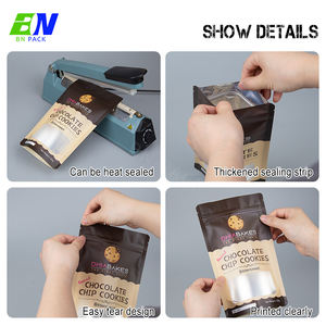 120g kue coklat kue Premix bubuk Zip Lock Pouch kemasan tahan minyak - Product Image 5