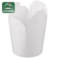 Boîte de papier kraft de restauration rapide de déjeuner jetable imprimé personnalisé boîte de pâtes de nouilles